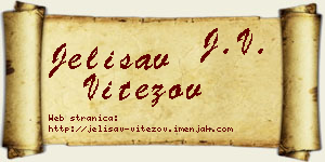 Jelisav Vitezov vizit kartica